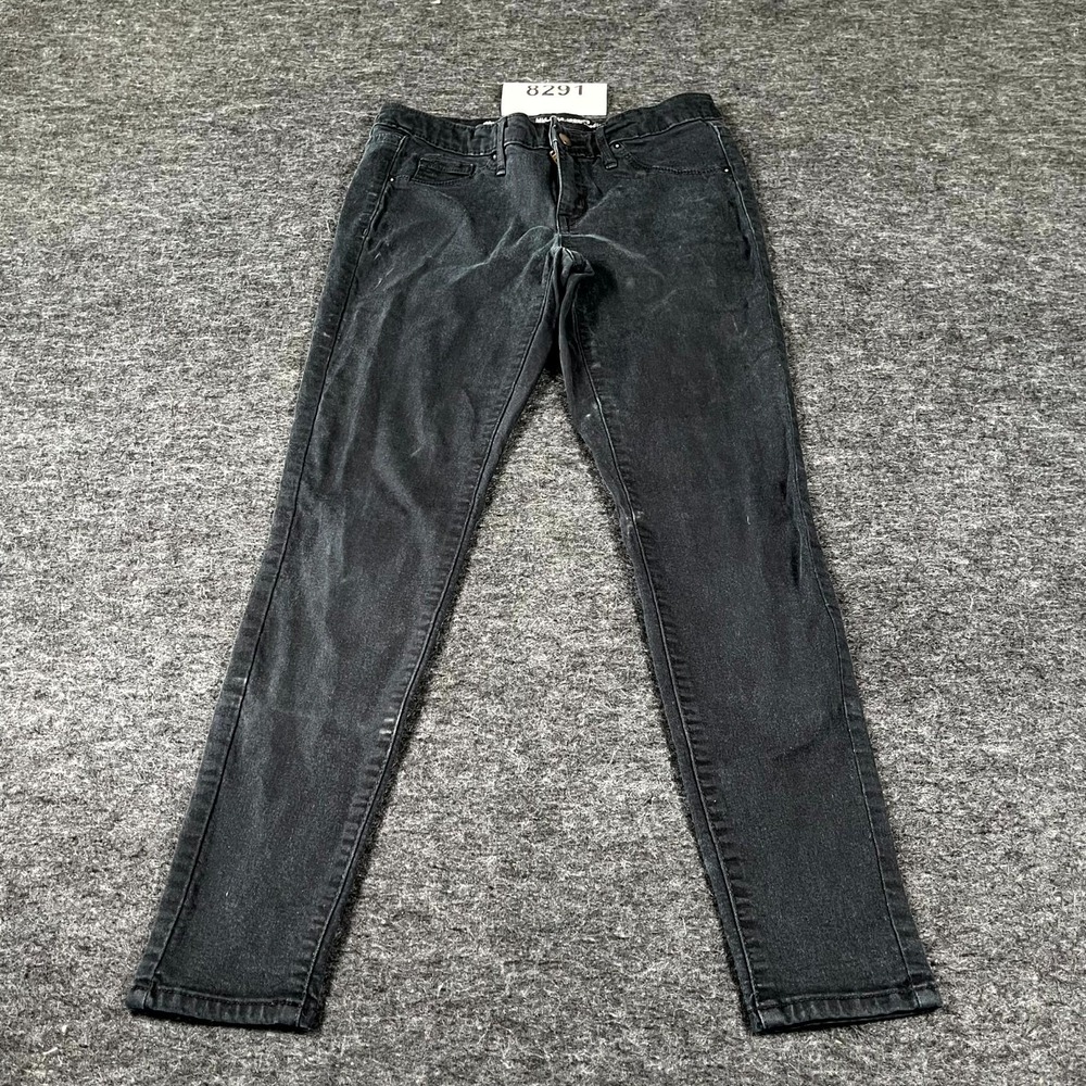Mossimo Mid Rise Jegging Jeans Womens 4 Black Denim Cotton Super Stretch Casual